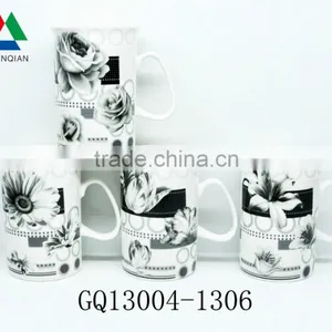 340CC Beer Fine Bone China Mug Round Shape With Printed and Bulk Packing Cheap Sale thumbnail-1