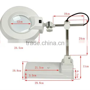 22W Fluorescent Inspection Illuminated Magnifier Table Type thumbnail-1