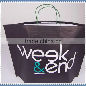 White Kraft Paper Bag Flexo Printing Fashionable and Competitive Price Twisted Patch Handle thumbnail-1