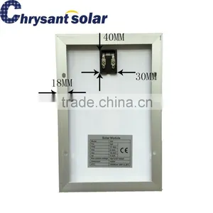 18V 5W Poly Silicon Solar Panel With Aluminum Alloy Frame thumbnail-2