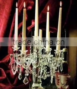 Wedding Decorative Crystal Glass Candelabra for Event thumbnail-1