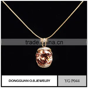 2016 the Newest Designs Fashion 925 Sterling Silver Pendant With Pink Stone Wholesale Price thumbnail-6