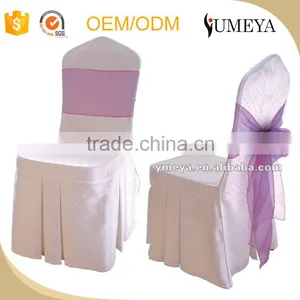 Cheap Lace Universal Wedding Chair Covers and Satin Chair Cover thumbnail-2