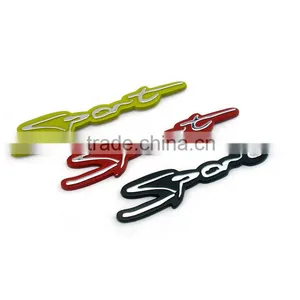 Red Color Sport Custom Emblems for Cars thumbnail-2