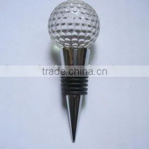 Unique Golf Ball Shape Crystal Wine Stopper, Bottle Stopper thumbnail-1
