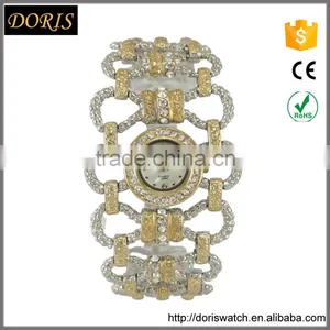 New Model Unique Fashion Ladies Dress Wide Band Alloy Quartz With Japan Quartz Watch thumbnail-1