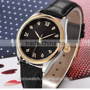 China Watch Factory Newest Design Waterproof Fashion Leather Watch, Wholesale Promotional Men Watch thumbnail-1