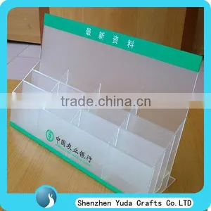 Printing Frosted Counter Top Acrylic Card Holder Card Container for Bank thumbnail-1