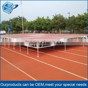 Hight Quality Outdoor Aluminium Frame Wedding Decoration Wooden Platform Stage thumbnail-4