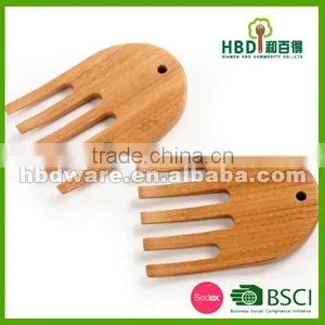 High Quality Bamboo Wood Salad Server, Salad Fork thumbnail-1