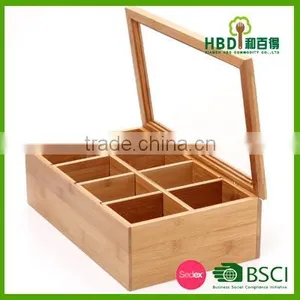 High Quality Hot Selling Bamboo Tea Box,tea Bag Box ,wood Tea Box thumbnail-1