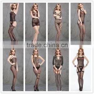 Hot Wholesale Top Quality Nylon Fabric Very Cheap Crotchless Fishnet Body Stocking thumbnail-1