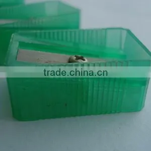 Best Sale Promotional Cheap Transparent Color Plastic Pencil Sharpeners thumbnail-5