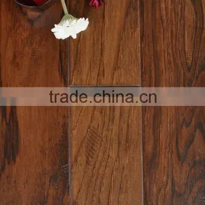 Stained Handscraped American Hickory Flooring Engineered thumbnail-1