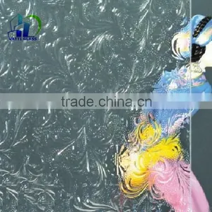 Clear Patterned Glass Partition for Kitchen Pressed Glass Patterns thumbnail-2