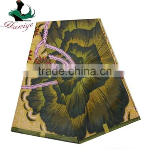 Black and White Real Wax Fabric African Printed Jave Wax Fabric SMJW-1 High Quality thumbnail-3