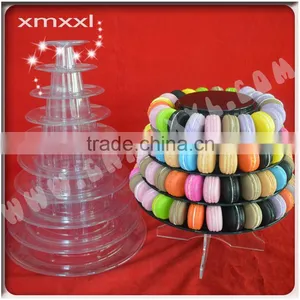 PET Plastic Macaron Tower High Quality Macaron Stand thumbnail-4