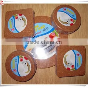 Square or Round Shape Cork Coasters thumbnail-1