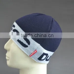 BSCI Audit 100% Acrylic Custom Winter Beanie Hat With Jacquard Logo thumbnail-3