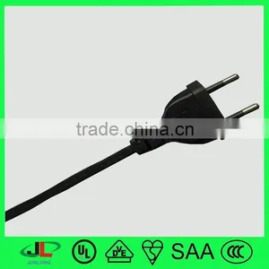 Hot Sale, High Quatity Brazil Extension ac Power Cord Wire Flat 2 Prong Plug thumbnail-2
