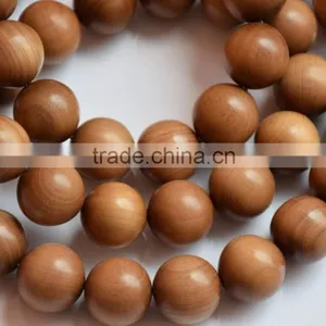 Sandal Wood Bead-string/chandan Necklace/white Wood Beads thumbnail-1