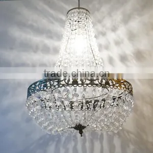 China Supplier Vintage Style Crystal Pendant Hanging Lamp / Light thumbnail-1