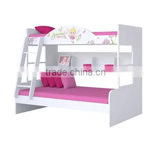 Factory Supply Newest Design MDF Material Kids Bunk Bed thumbnail-1