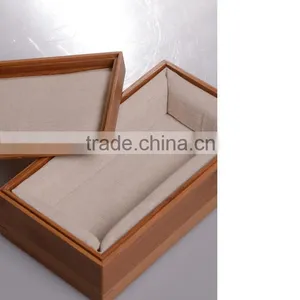 Chinese Factories Wholesale Custom High-grade Bamboo Gift Box, Fashion Beautiful Storage Box thumbnail-1