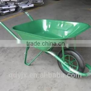 Front Braces Industrial Heavy Duty Wheelbarrow With Steel Tray thumbnail-3