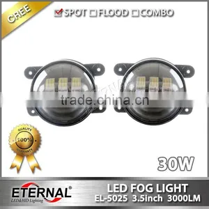 30W Jeep Wrangler Rubicon Jeep Wrangler JK/TJ/LJ/CJ High Power Led Fog Light Driving Led Work Light thumbnail-4