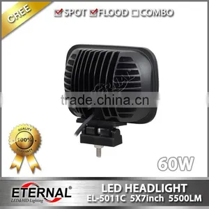 60W 5x7in Led Headlight Replacement Bulb Kit H6014 H6052 H6054 Lamp for Jeep Mazda Honda Mitsubishi Hyundai thumbnail-4