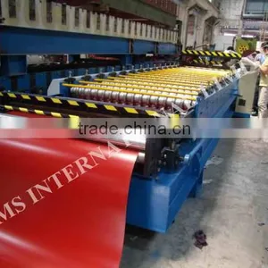 LMS Color Steel Roofing Roll Forming Machine , Wall Panel Cold Rolling Mill thumbnail-1