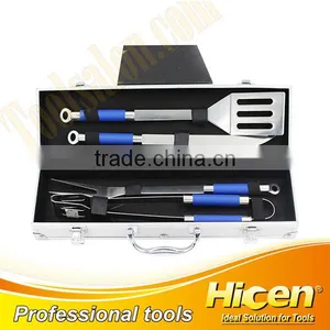 4pcs Stainless Steel+TPR Handle BBQ Tool Set thumbnail-1