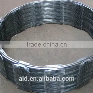 2015 Spring Canton Fair 14.4D29 Hot Dip Galvanized Concertina Razor Wire, Blade BTO-22 30 CBT-60 65,barbed Wire ISO9001 thumbnail-2