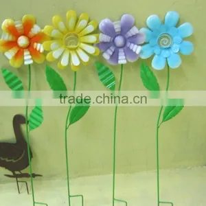Garden Decoration Flower Stakes Decorative Flower Stake Metal Flower Stake Flower Garden Decoration Stake Flower Pick thumbnail-2