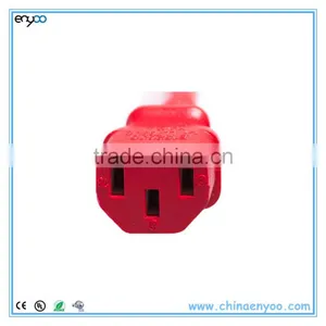 Color Cords Red CPU/PDU Power Cord - C14 to C13 - 10 Amp thumbnail-3