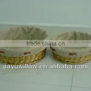 Empty Willow Long Bread Baskets With Handmade for Christmas thumbnail-1