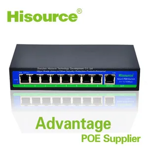 Hot Sale 8 Port Poe Switch Hub 48v for IP Camera/IP Phone/Wireless AP thumbnail-1