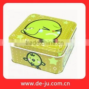 Yellow Coat Chicken Printing Cute Small Metal Tin Boxes thumbnail-1