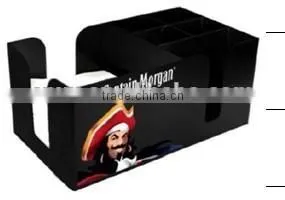 ABS PS Napkin Holder 6 Compartments Barware New Napkin Holder Napkin Straw Stirrer Holder thumbnail-3
