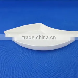 White Porcelain Peacock Fruit Dish thumbnail-1