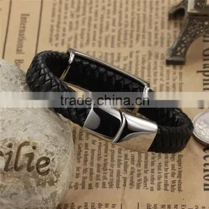 Small MOQ+Mix Designs +In Stock Can Custom Logo Rope Leather Bracelet Bracelet Custom Wholesale thumbnail-3