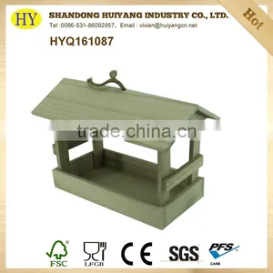 Unfinished FSC Wholesale Wooden Bird Feeder thumbnail-1