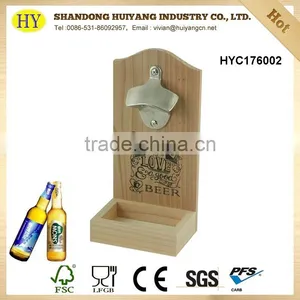 Wholesale Decorative Wood Wall Hanging Beer Opener thumbnail-1