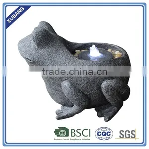 Garden Animals Water Fountain Stone Frog Water Fountain Toy thumbnail-1