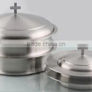 Stainless Steel Communion Set and Bread Plate Set thumbnail-2