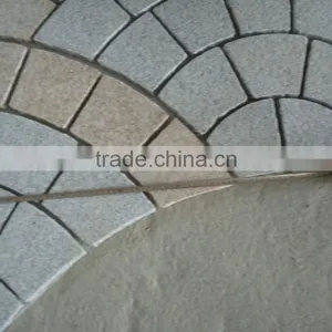 Fan Shape Granite Paving Stone Mixed Color Driveway Paving Stone thumbnail-3
