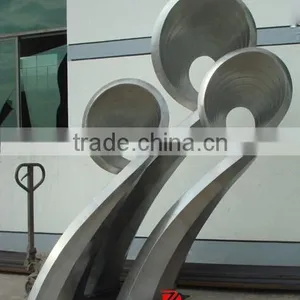 Square Stainless Steel Flower Sculpture thumbnail-1