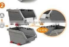 Click Bins,stackable Bins Plastic PP Storage Tool Bin Box thumbnail-3