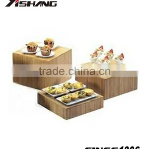 Customized High Quality MDF Food Display Stand thumbnail-1